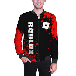 Бомбер мужской ROBLOX, цвет: 3D-черный — фото 2