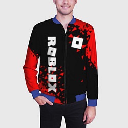 Бомбер мужской ROBLOX, цвет: 3D-синий — фото 2