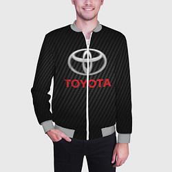 Бомбер мужской TOYOTA, цвет: 3D-меланж — фото 2