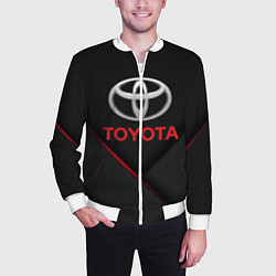 Бомбер мужской TOYOTA, цвет: 3D-белый — фото 2