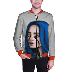 Бомбер мужской BILLIE EILISH, цвет: 3D-красный — фото 2