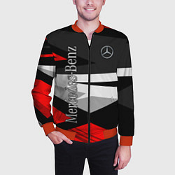 Бомбер мужской Mercedes-Benz, цвет: 3D-красный — фото 2