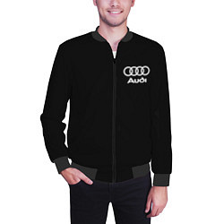 Бомбер мужской Audi, цвет: 3D-черный — фото 2
