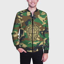 Бомбер мужской Пограничные Войска, цвет: 3D-черный — фото 2