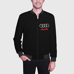 Бомбер мужской AUDI, цвет: 3D-черный — фото 2