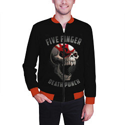Бомбер мужской Five Finger Death Punch, цвет: 3D-красный — фото 2