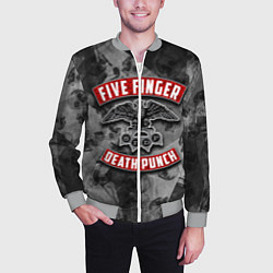 Бомбер мужской Five Finger Death Punch, цвет: 3D-меланж — фото 2