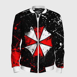 Бомбер мужской RESIDENT EVIL UMBRELLA, цвет: 3D-белый