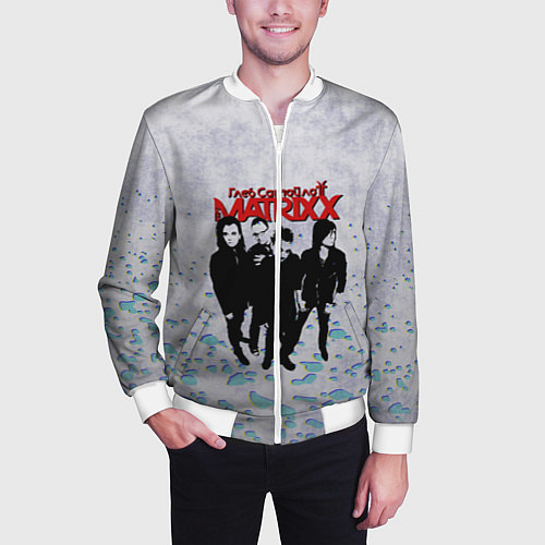 Мужской бомбер The Matrixx / 3D-Белый – фото 3