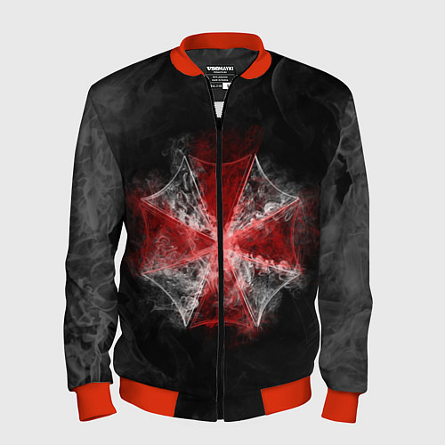 Мужской бомбер RESIDENT EVIL 3 / 3D-Красный – фото 1