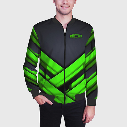 Мужской бомбер Legends of Runeterra / 3D-Черный – фото 3