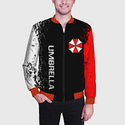 Бомбер мужской RESIDENT EVIL UMBRELLA, цвет: 3D-красный — фото 2