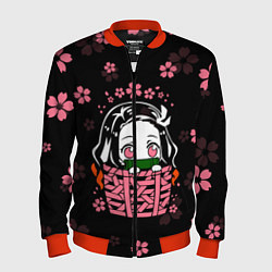 Бомбер мужской KIMETSU NO YAIBA, цвет: 3D-красный