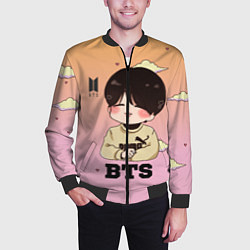 Бомбер мужской BTS, цвет: 3D-черный — фото 2