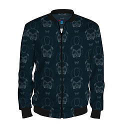 Бомбер мужской Westworld Pattern, цвет: 3D-черный