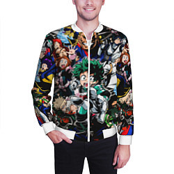 Бомбер мужской Моя геройская академия, цвет: 3D-белый — фото 2