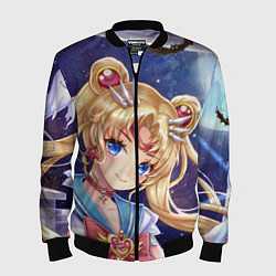 Бомбер мужской SAILOR MOON, цвет: 3D-черный