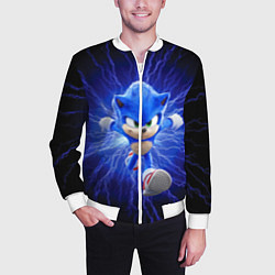 Бомбер мужской SONIC, цвет: 3D-белый — фото 2