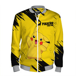 Бомбер мужской PIKACHU: PIKA PIKA, цвет: 3D-меланж
