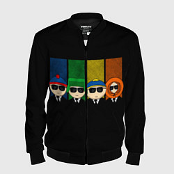Бомбер мужской South Park, цвет: 3D-черный