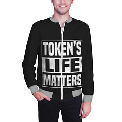 Бомбер мужской TOKENS LIFE MATTERS, цвет: 3D-меланж — фото 2