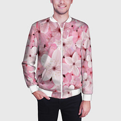 Бомбер мужской САКУРА, цвет: 3D-белый — фото 2
