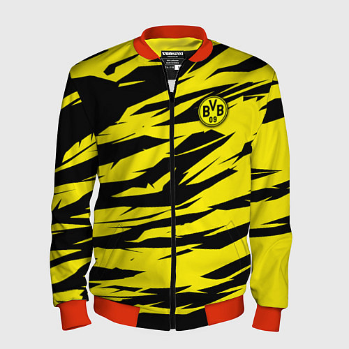 Мужской бомбер FC Borussia / 3D-Красный – фото 1