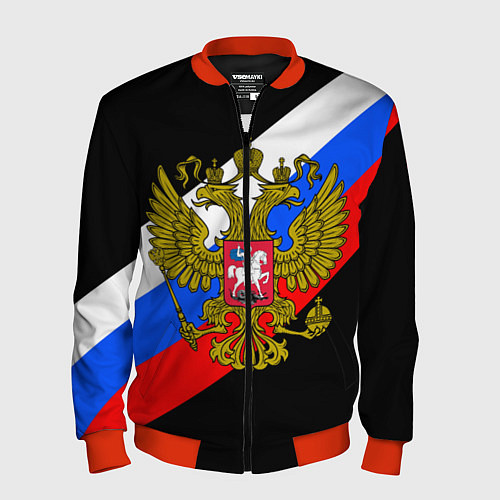 Мужской бомбер РОССИЯ / 3D-Красный – фото 1