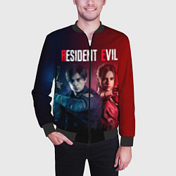 Бомбер мужской Resident Evil 2, цвет: 3D-черный — фото 2