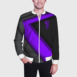 Бомбер мужской Juventus F C, цвет: 3D-белый — фото 2