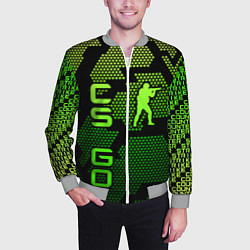 Бомбер мужской CS GO Oko, цвет: 3D-меланж — фото 2