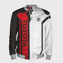 Бомбер мужской Toyota Driver team, цвет: 3D-меланж