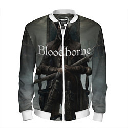 Бомбер мужской Bloodborne, цвет: 3D-белый