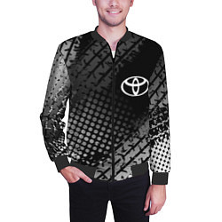 Бомбер мужской Toyota, цвет: 3D-черный — фото 2