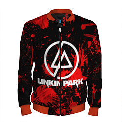 Бомбер мужской Linkin Park, цвет: 3D-красный