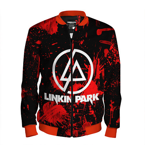 Мужской бомбер Linkin Park / 3D-Красный – фото 1