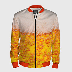 Бомбер мужской ПИВО, цвет: 3D-красный