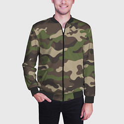 Бомбер мужской МИЛИТАРИ, цвет: 3D-черный — фото 2