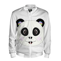 Бомбер мужской Panda, цвет: 3D-белый