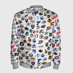 Бомбер мужской NHL PATTERN Z, цвет: 3D-меланж