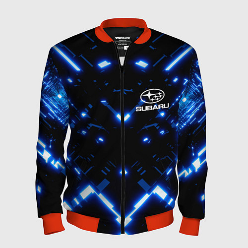 Мужской бомбер SUBARU / 3D-Красный – фото 1