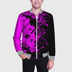 Бомбер мужской Чёрная магия, цвет: 3D-меланж — фото 2