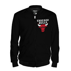 Бомбер мужской CHICAGO BULLS, цвет: 3D-черный