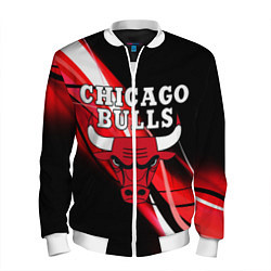 Бомбер мужской CHICAGO BULLS, цвет: 3D-белый