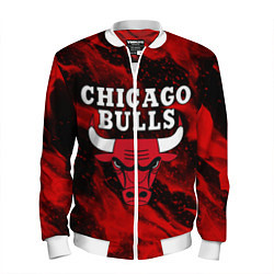 Бомбер мужской CHICAGO BULLS, цвет: 3D-белый