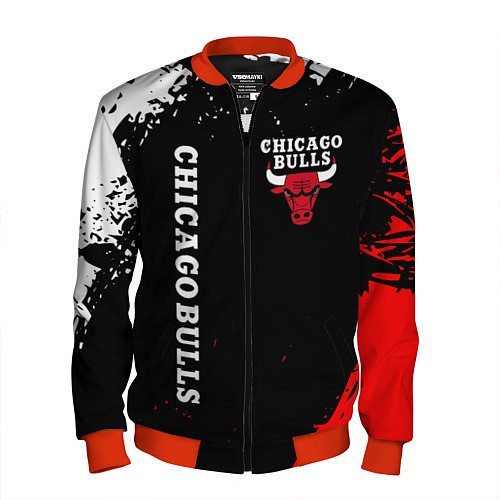 Мужской бомбер CHICAGO BULLS / 3D-Красный – фото 1