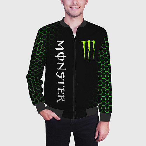 Мужской бомбер MONSTER ENERGY / 3D-Черный – фото 3