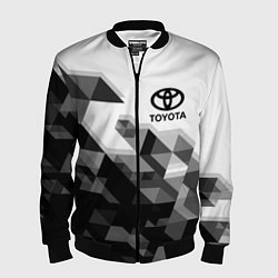 Бомбер мужской TOYOTA, цвет: 3D-черный