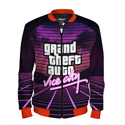 Бомбер мужской GTA VICE CITY, цвет: 3D-красный