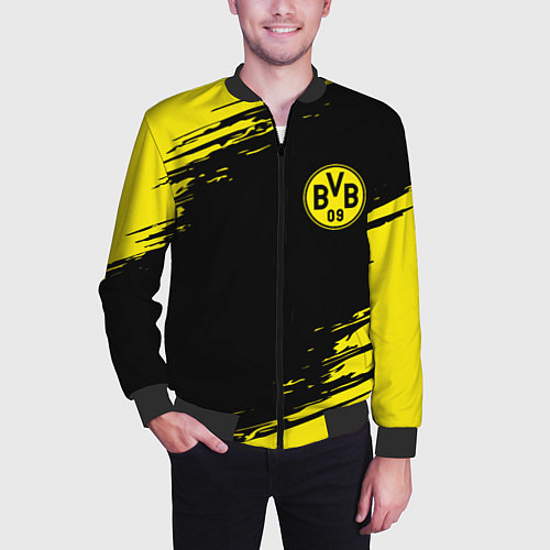 Мужской бомбер BORUSSIA / 3D-Черный – фото 3